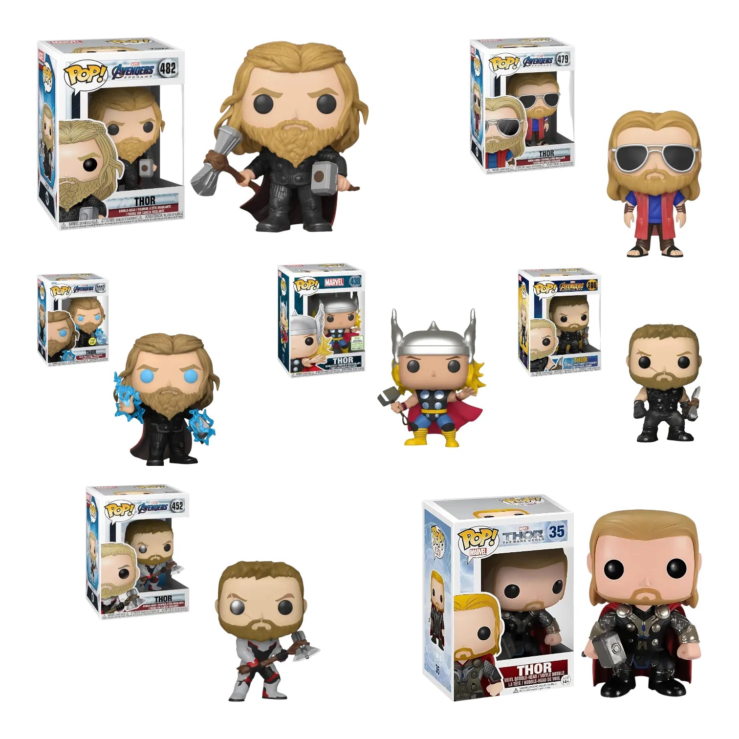 Funko Pop Marvel Thor Figurine Collection