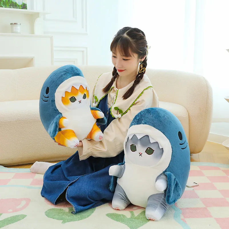 Mofusand Shark Cat Plush Doll (28 cm)