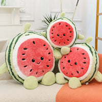 Watermelon Joy Expression Plush Pillow