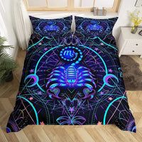 Celestial Aura Neon Zodiac Bedding