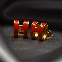 Horse Carriage Luxe Mini Pop H Earrings