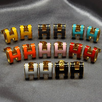 Horse Carriage Luxe Mini Pop H Earrings