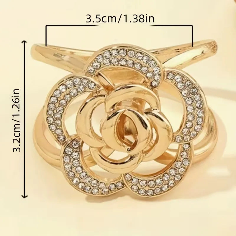 Parisian Rose Vintage Scarf Clip