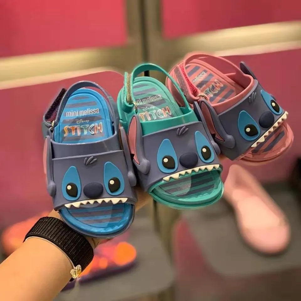Mini Melissa Stitch Beach Slide Sandals