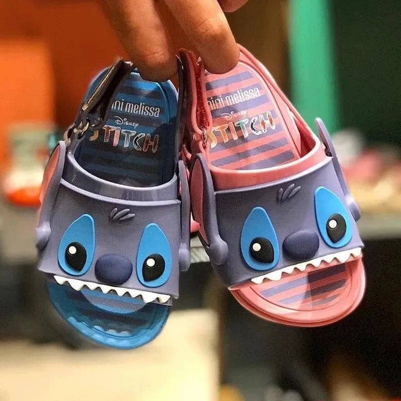 Mini Melissa Stitch Beach Slide Sandals