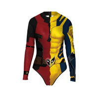 Deadpool and Wolverine Split Design Bodysuit