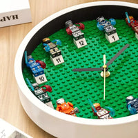 Toy Boy Quirky Superhero Blocks Clock