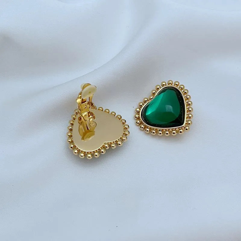 T-Luxe Sweetheart Cabochon Earrings