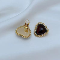 T-Luxe Sweetheart Cabochon Earrings
