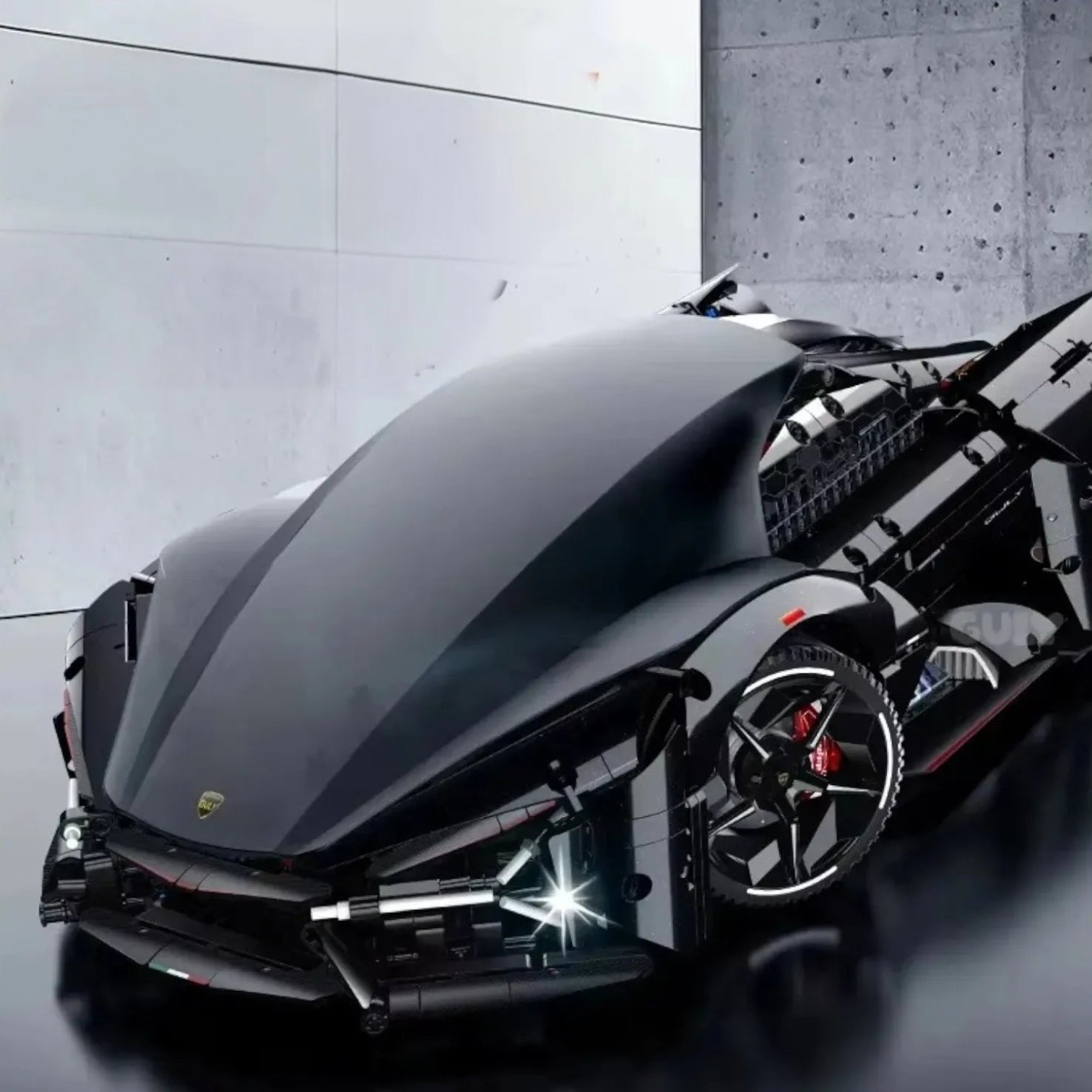 Raceforge Stealth Hypercar Building Blocks (2884 Pcs)
