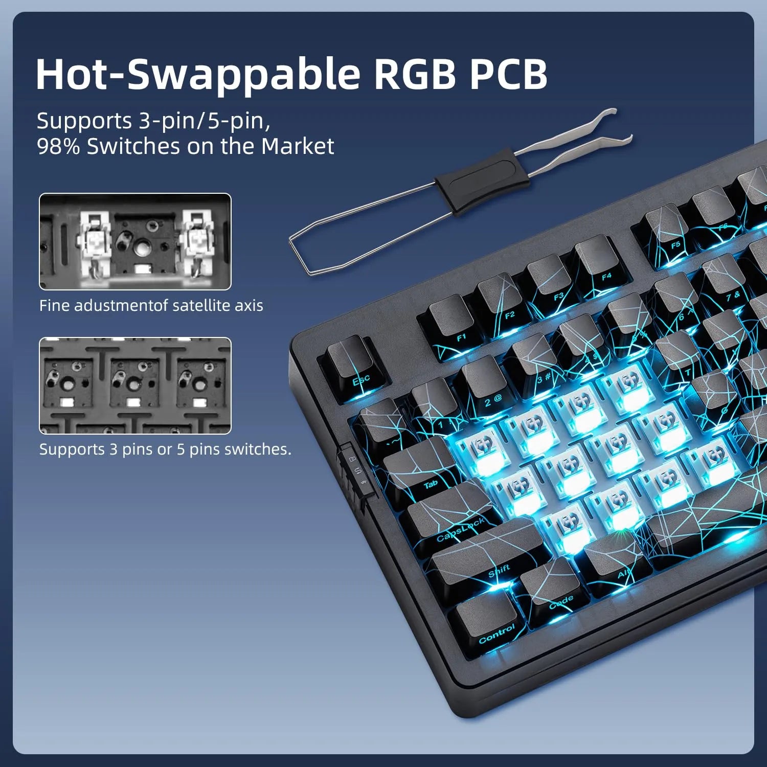 ZORNHER ZH980 Wireless Mechanical Keyboard