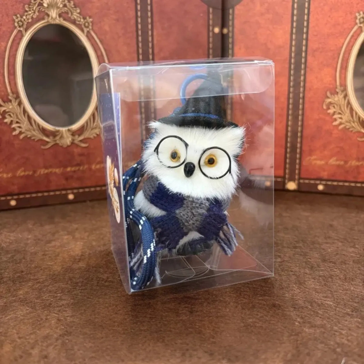 Handcrafted Wizard Owl Plush Bag Charm