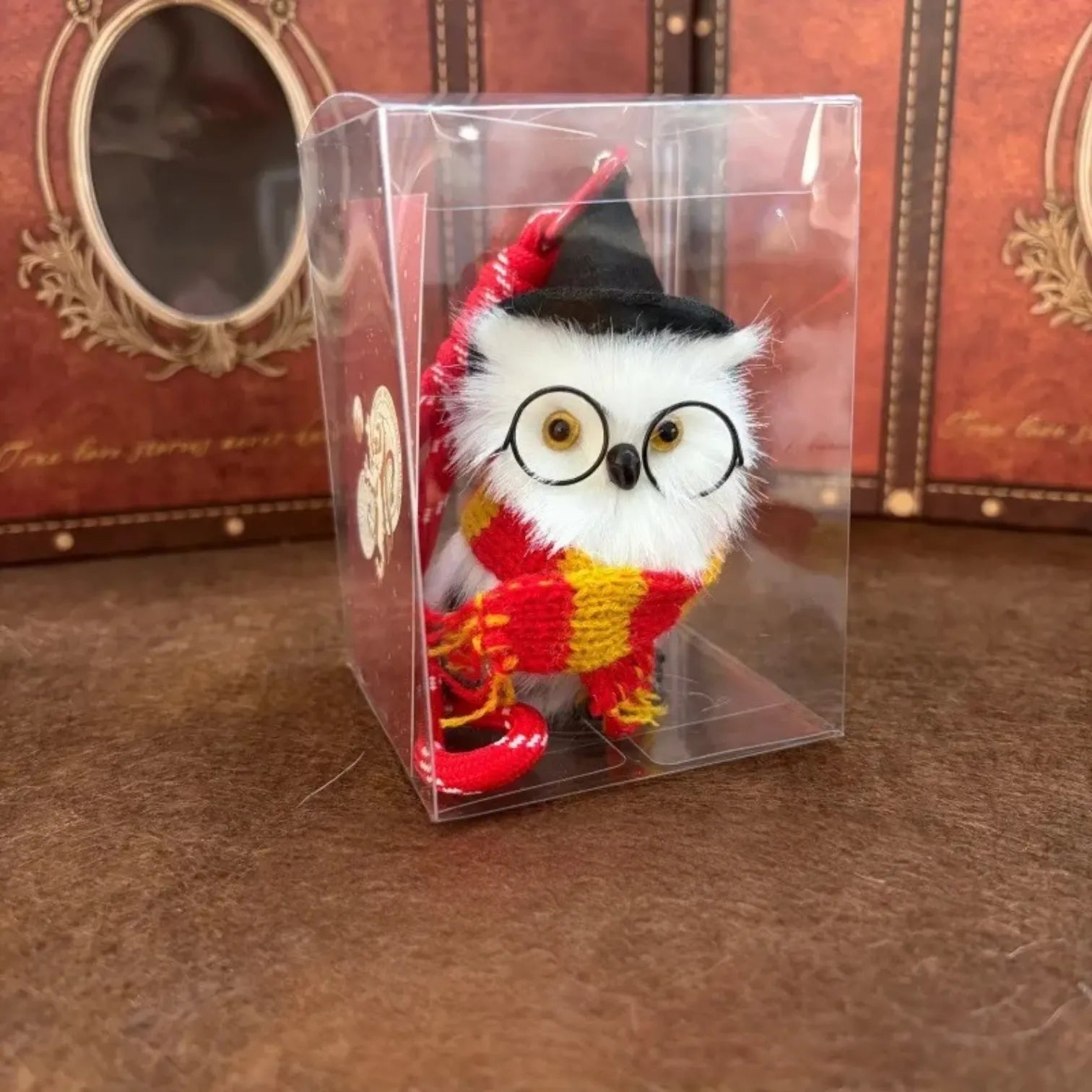Handcrafted Wizard Owl Plush Bag Charm