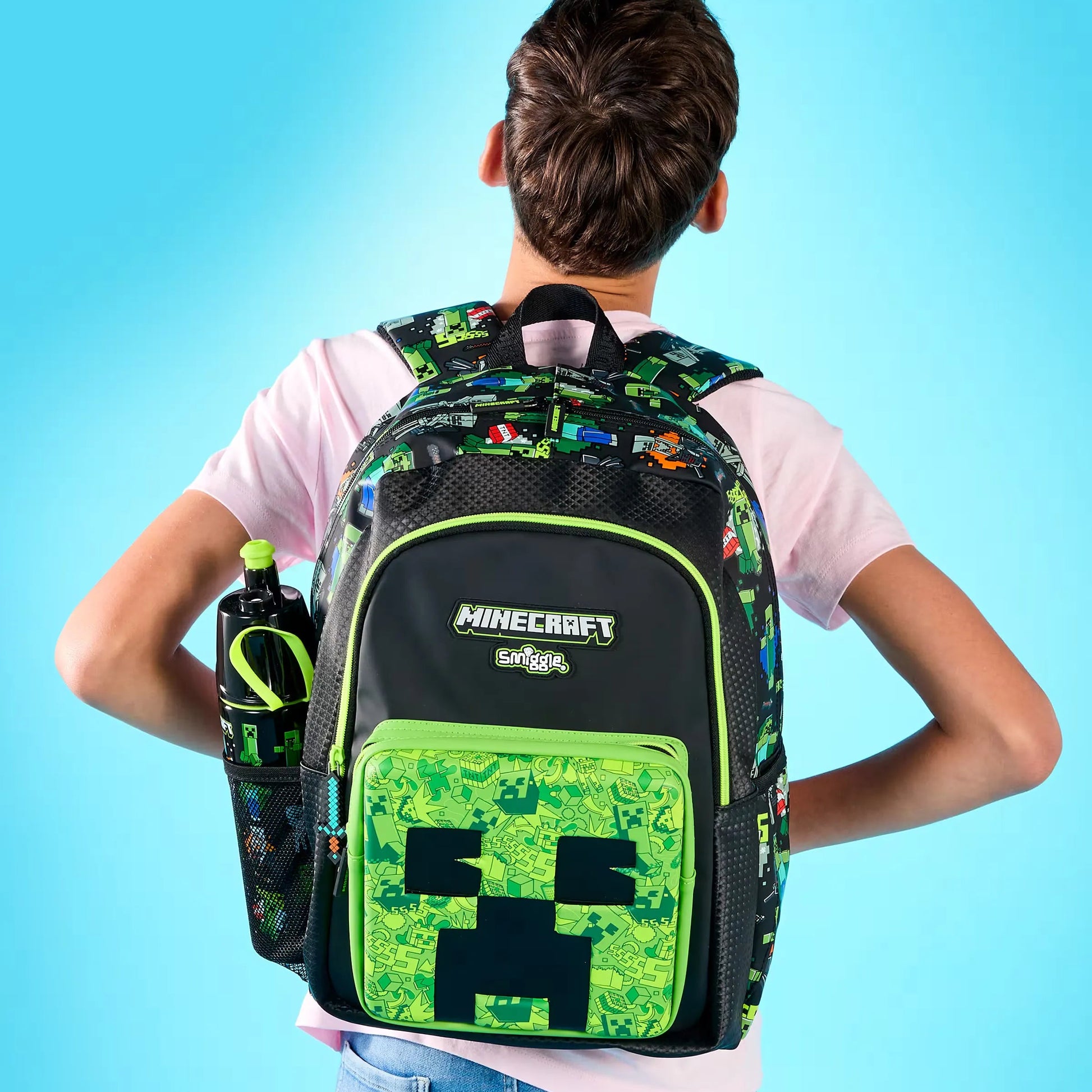 SMGL Minecraft Creeper School Classic Backpack