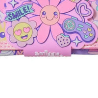 SMGL Smiling Flower Pink Tri-Fold Wallet