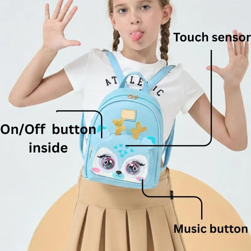 Interactive Eye Blinking Musical Kids Backpack