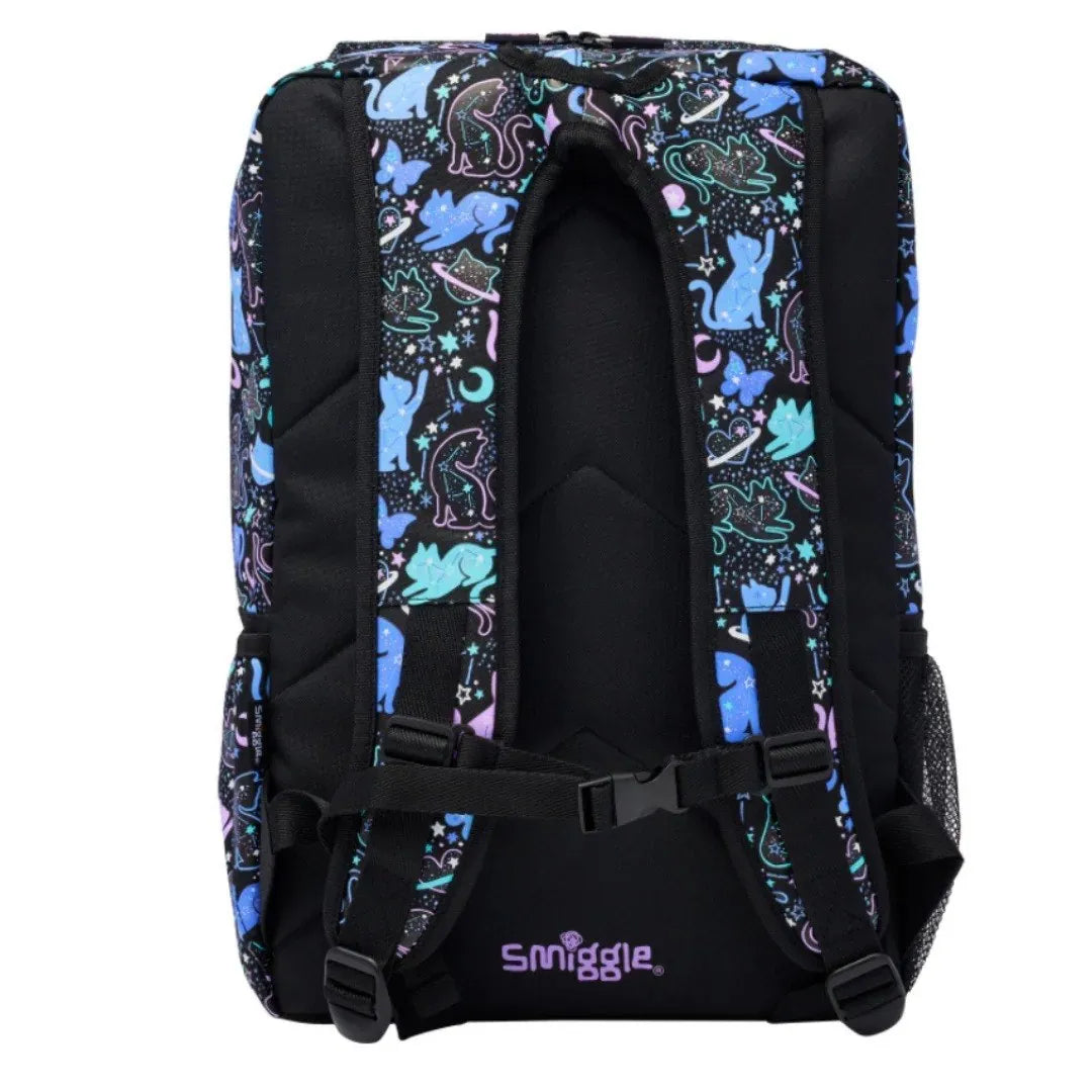 SMGL Celestial Cat Reach for the Stars Buckleflap Backpack