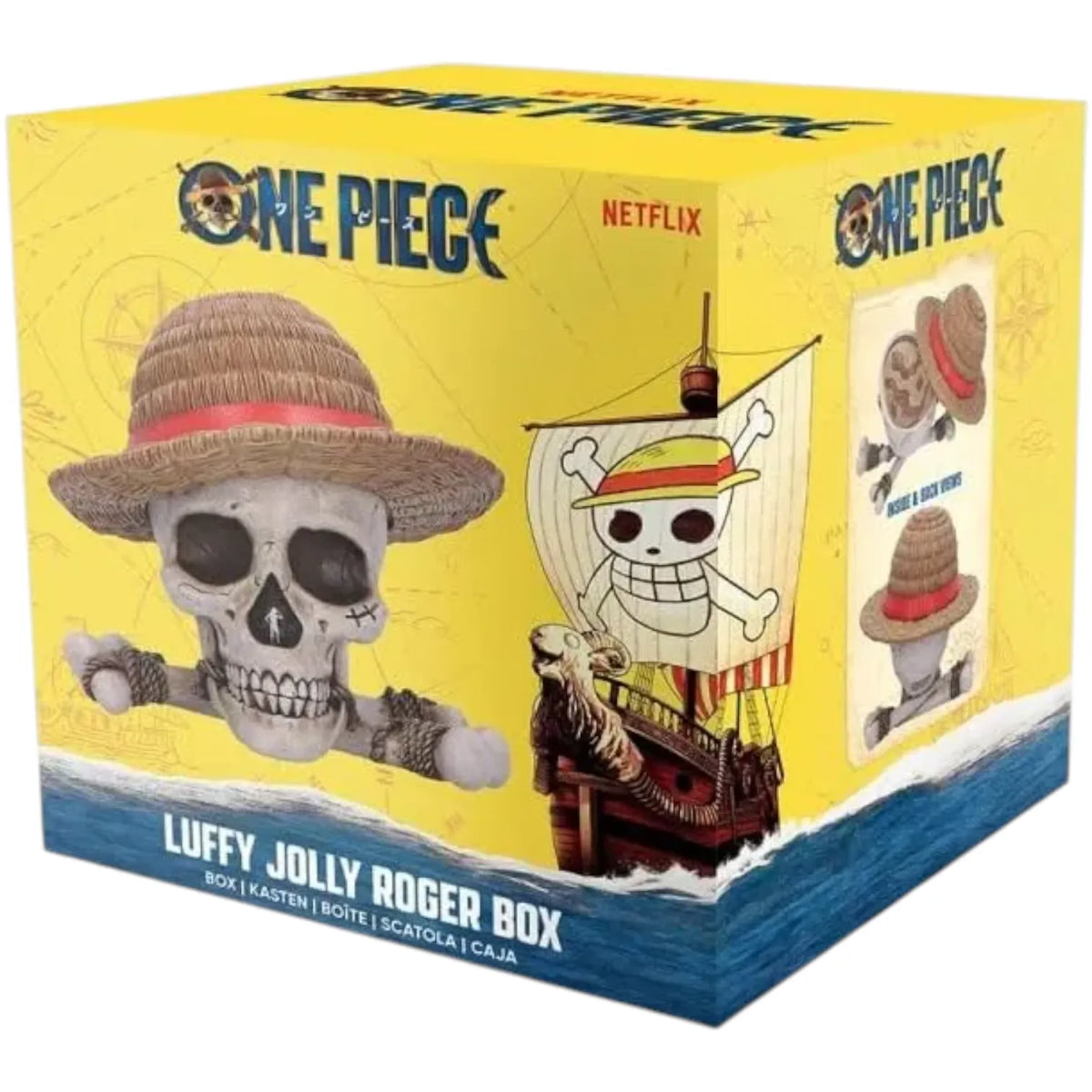 One Piece Straw Hat Skull Resin Trinket Box