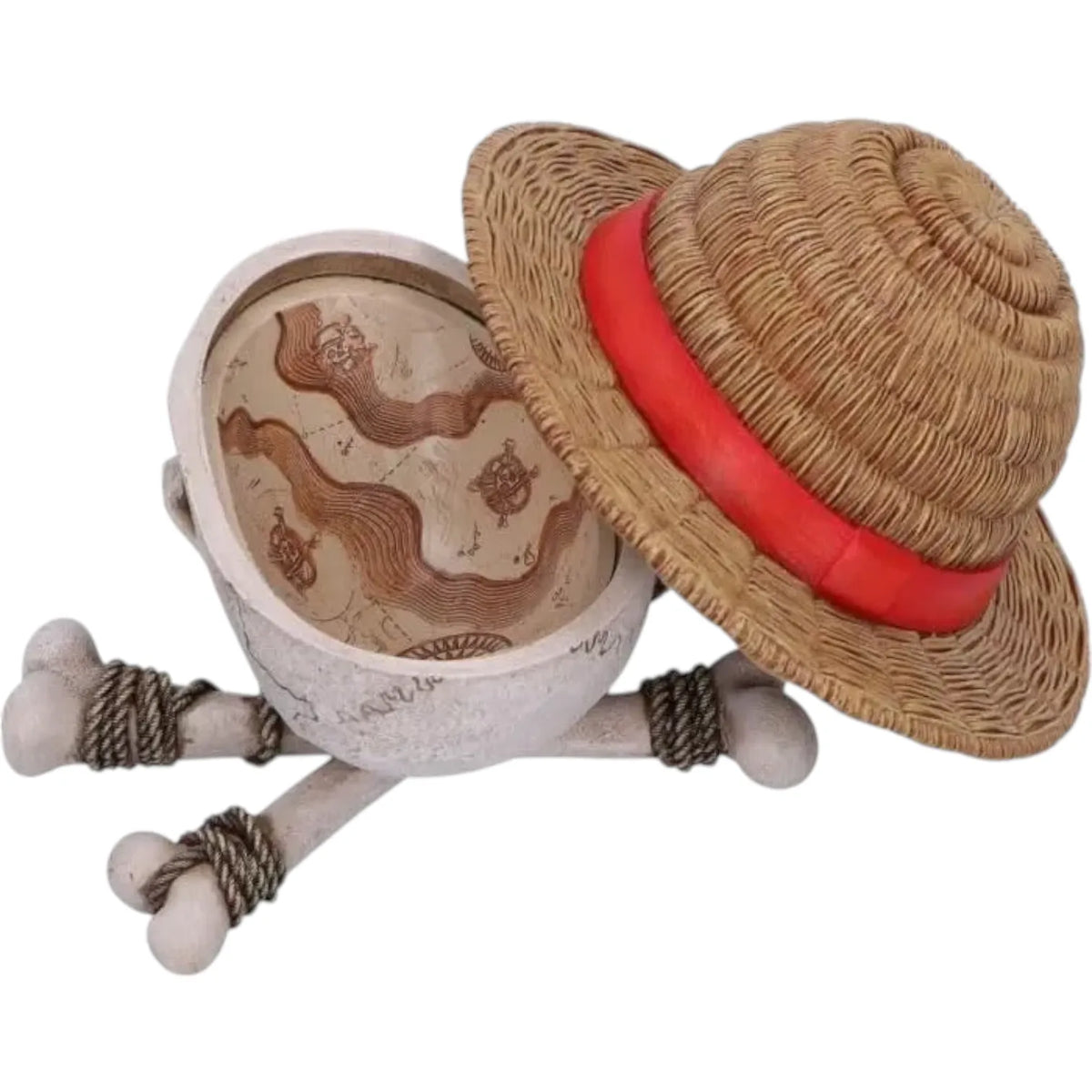 One Piece Straw Hat Skull Resin Trinket Box