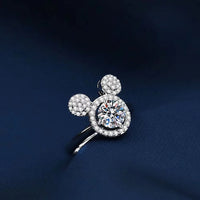 DZNY Mickey Mouse Pavé Crystal Silhouette Ring