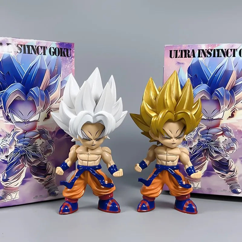 DBZ Goku Ultra Instinct Chibi Figures