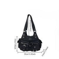 Vintage Y2K Washed Faux Leather Grunge Bag