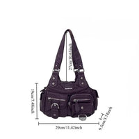 Vintage Y2K Washed Faux Leather Grunge Bag