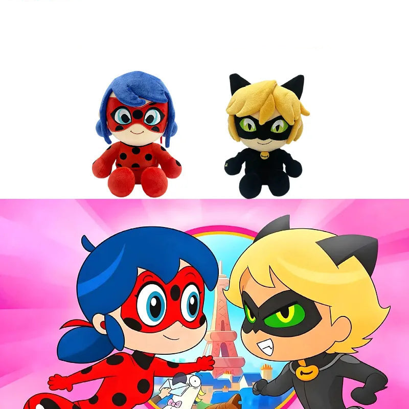 Miraculous Ladybug and Cat Noir Plush Toy (24 cm)