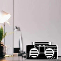 Retro Memphis Pop Art Boombox Bluetooth Speaker