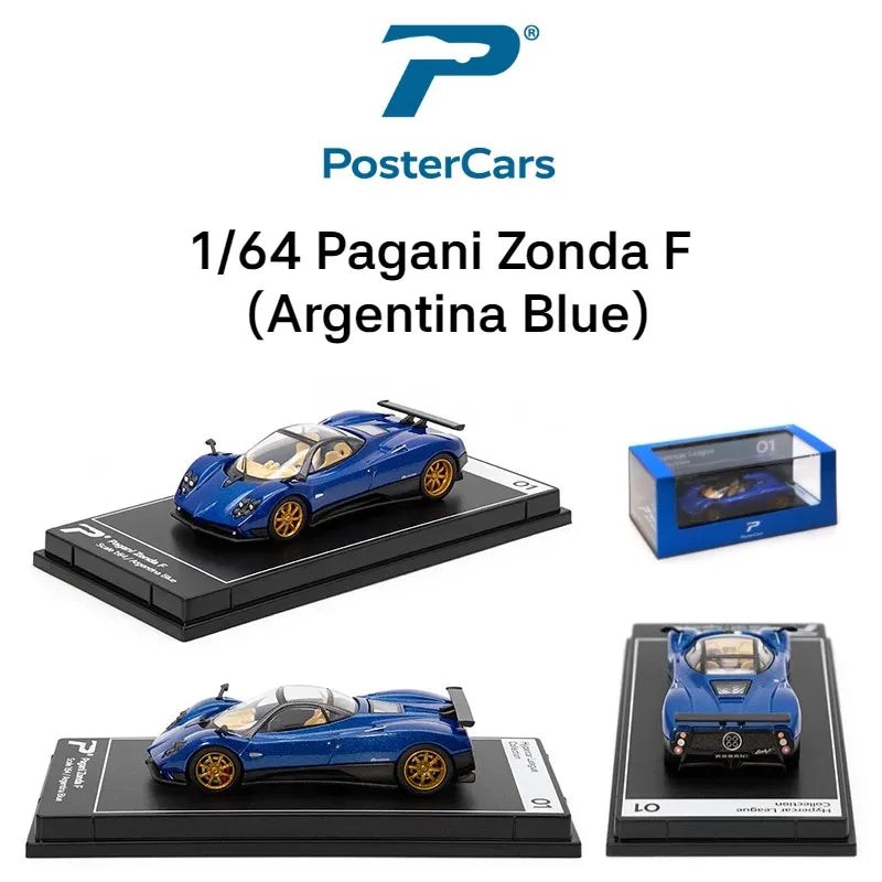 PosterCars 1/64 Scale Hypercar Collectible Diecast Models