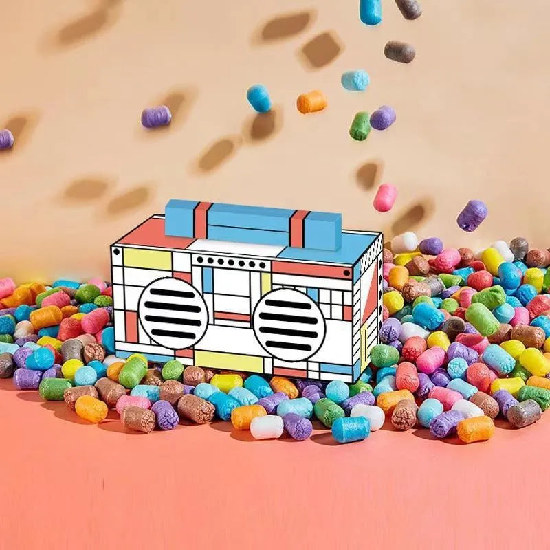 Retro Memphis Pop Art Boombox Bluetooth Speaker