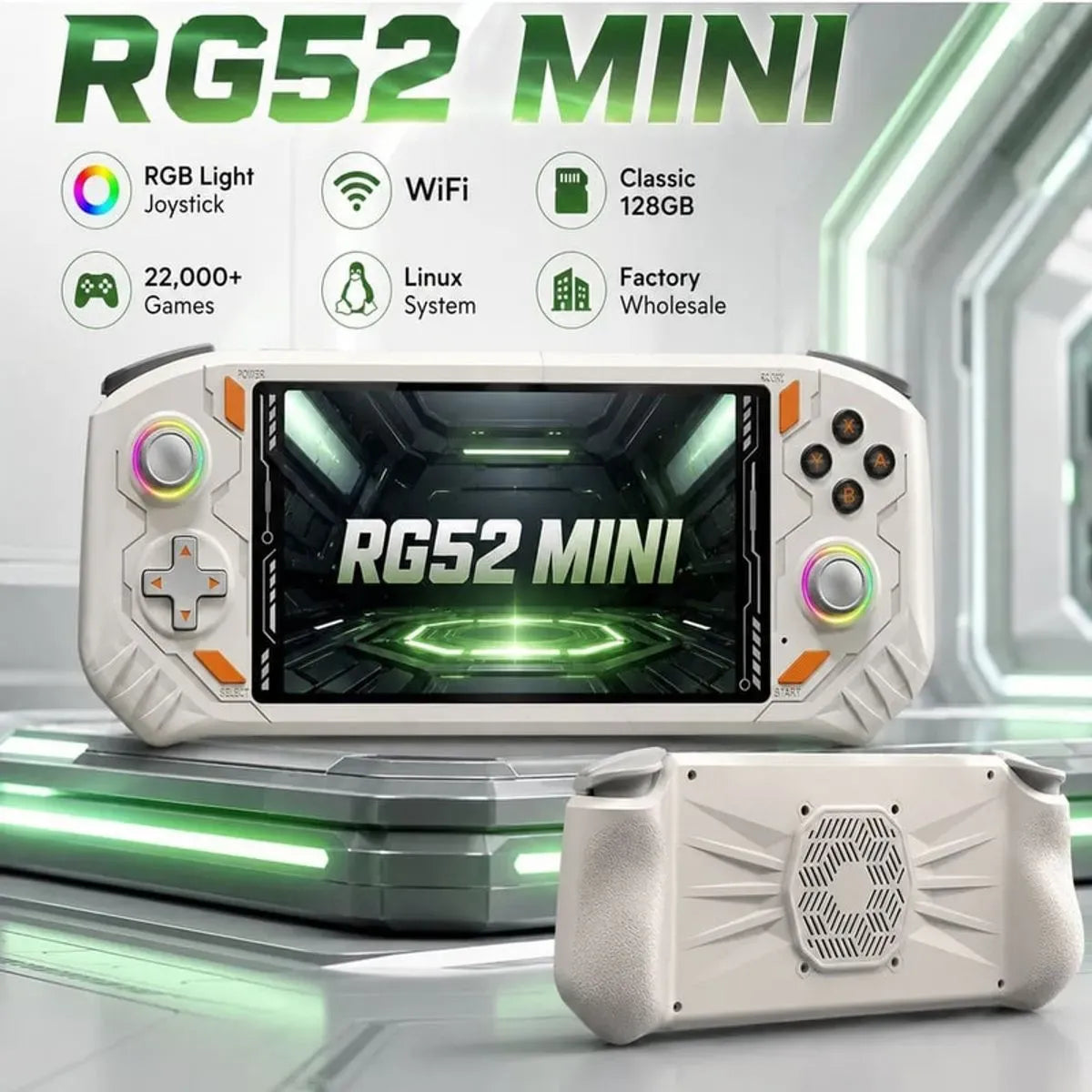 Mecha RG52 Mini Cyberpunk Game Console