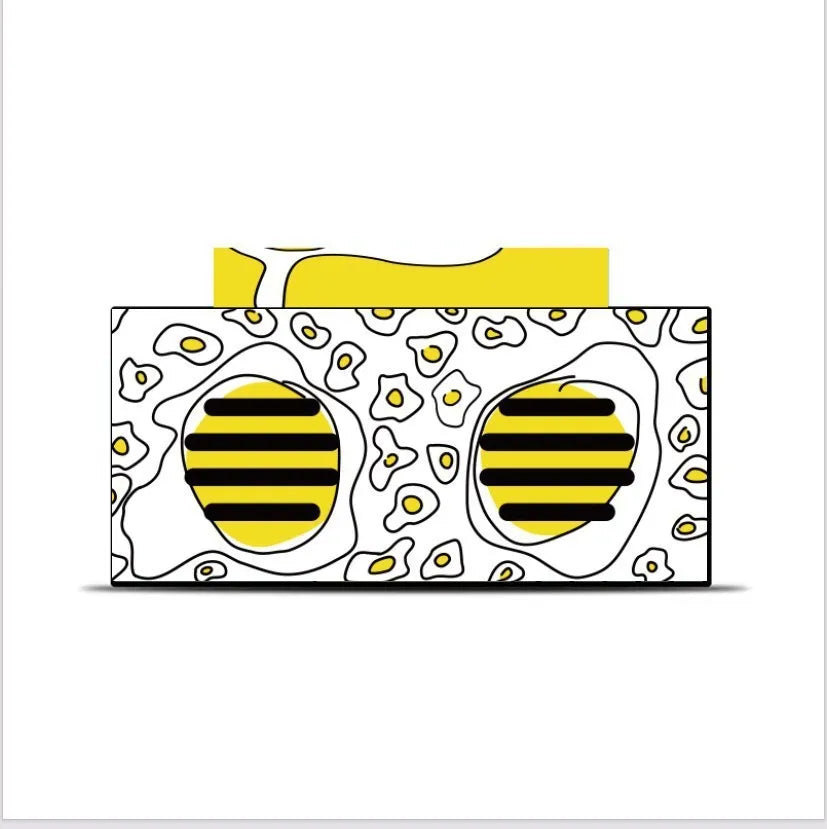 Retro Memphis Pop Art Boombox Bluetooth Speaker