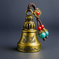 Boho Rider Beaded Chime Bell Keyring