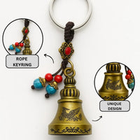 Boho Rider Beaded Chime Bell Keyring