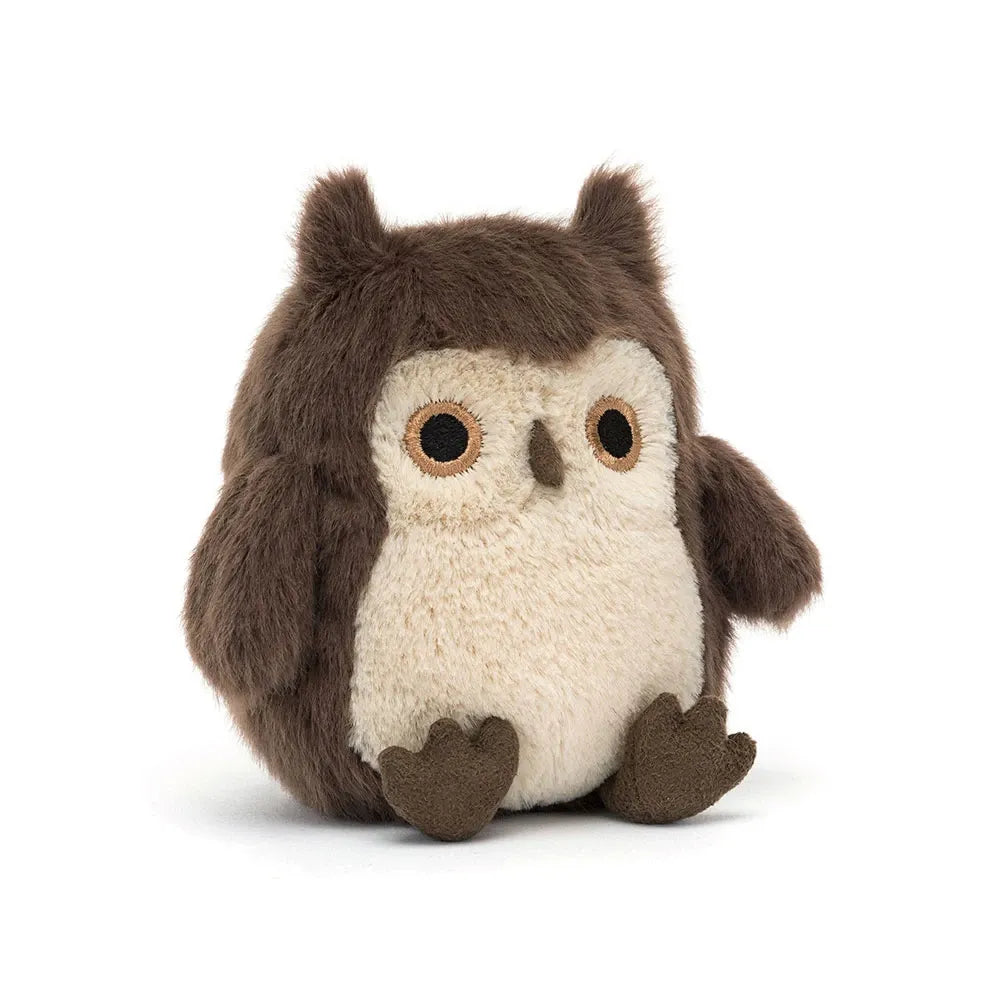 JC Brown Owling Woodland Bird Soft Plush Toy (11 cm)