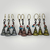 Boho Rider Beaded Chime Bell Keyring