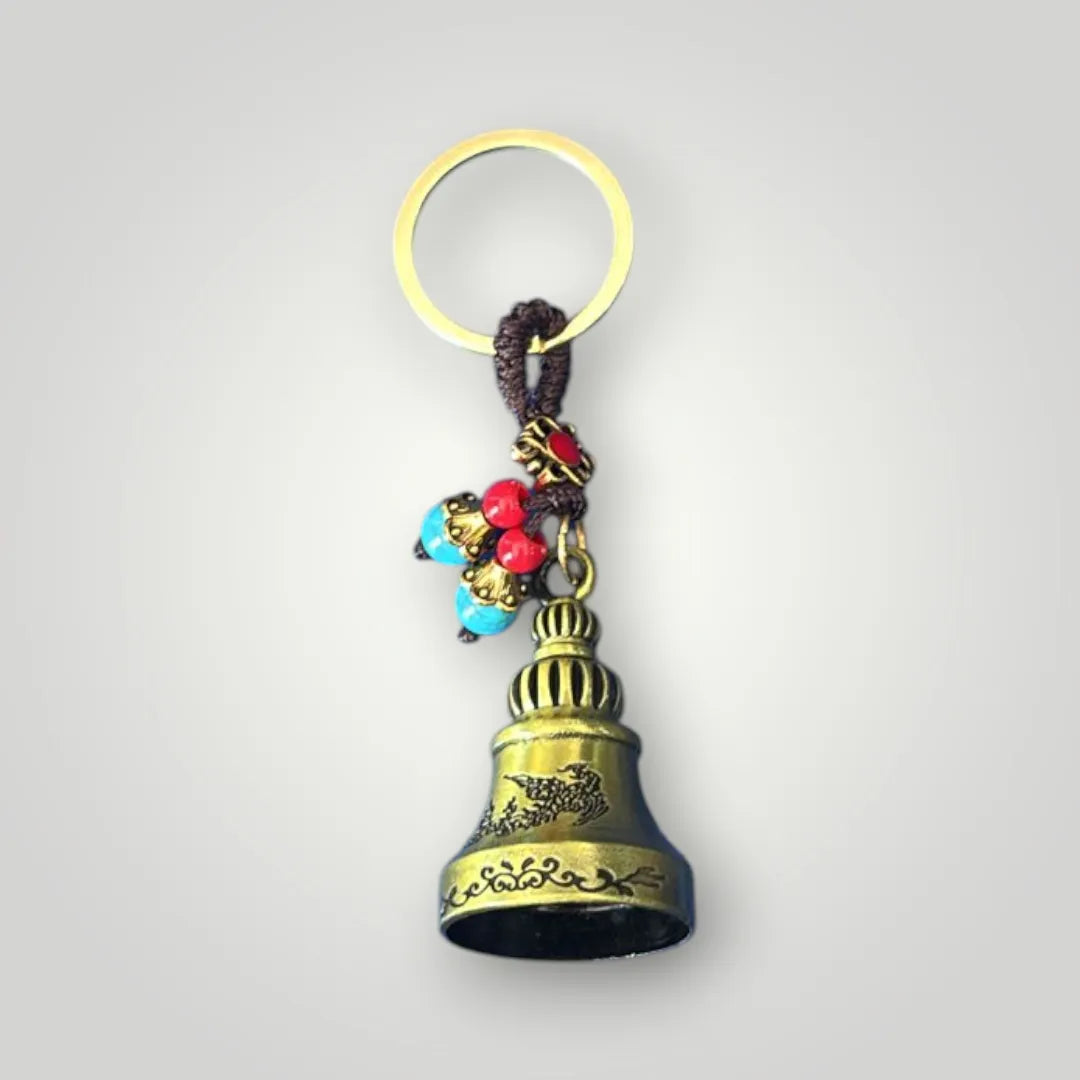 Boho Rider Beaded Chime Bell Keyring