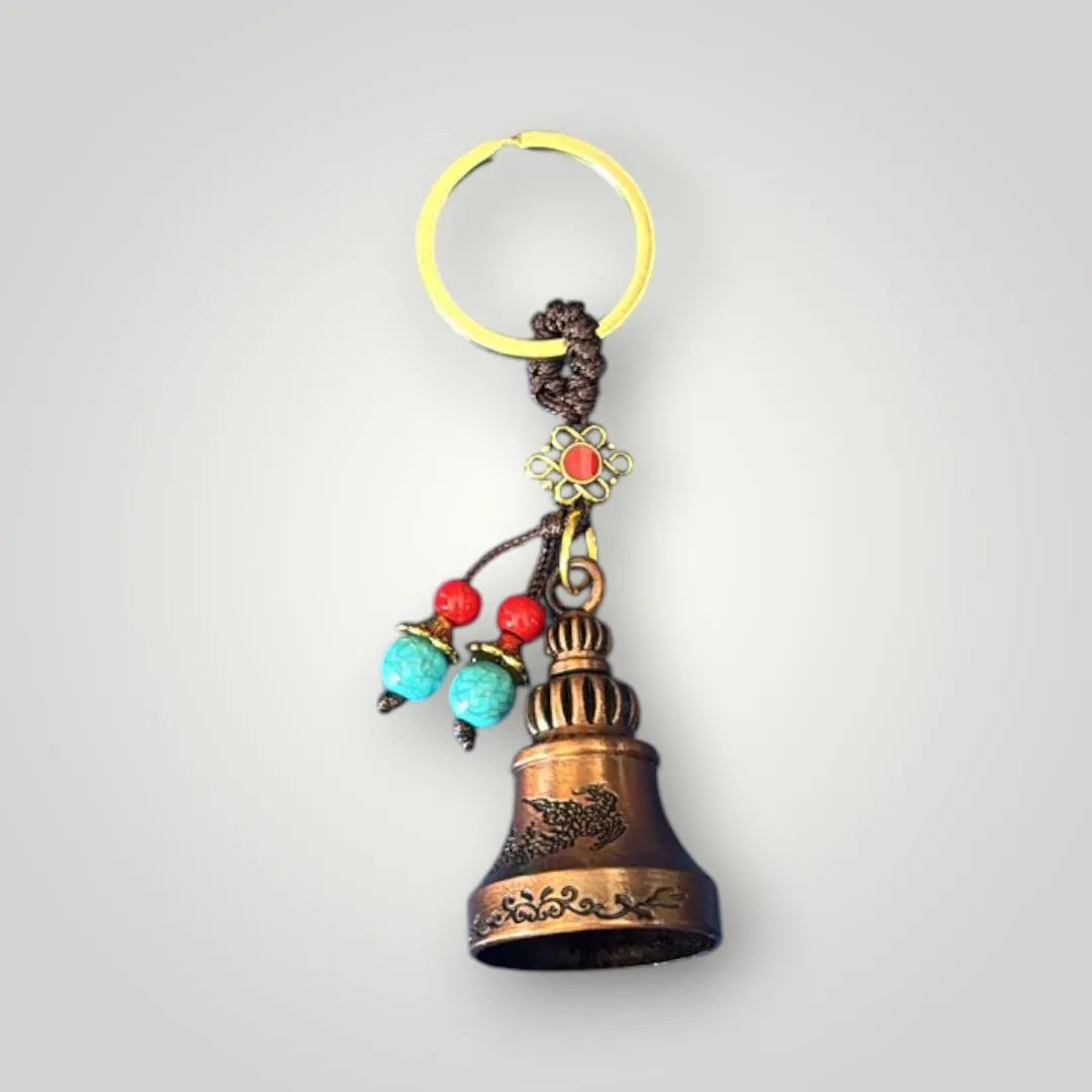 Boho Rider Beaded Chime Bell Keyring