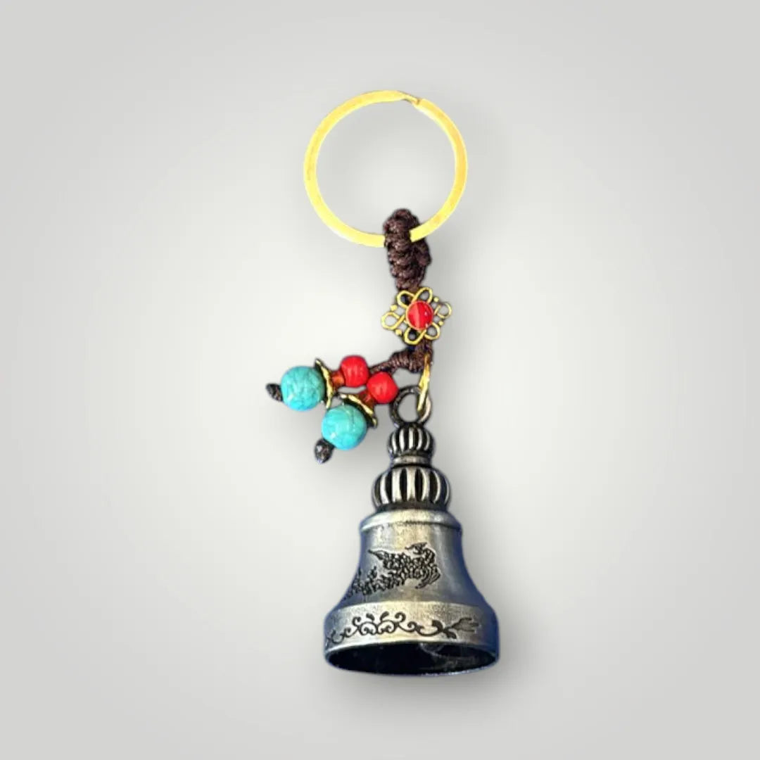 Boho Rider Beaded Chime Bell Keyring