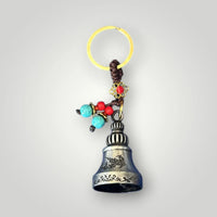 Boho Rider Beaded Chime Bell Keyring