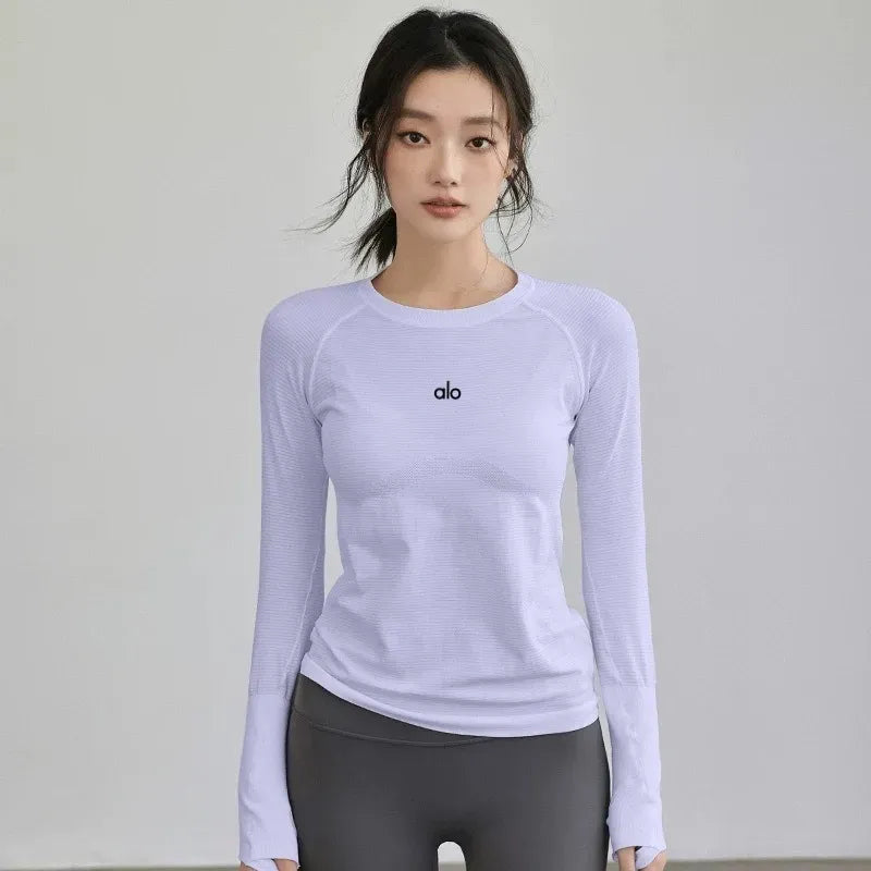 Alo Yoga Seamless Long Sleeve Top