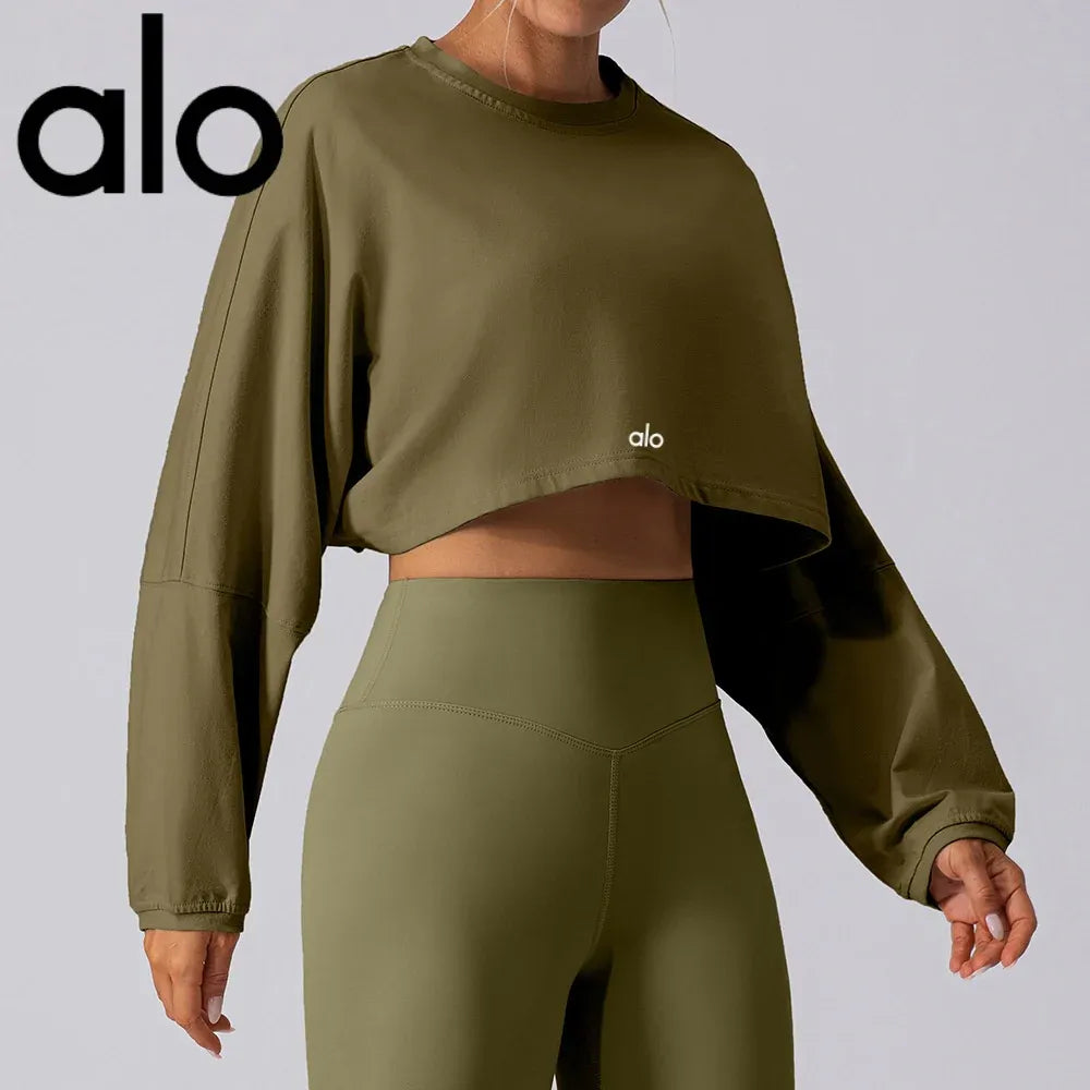 Alo Yoga Cropped Activewear Top
