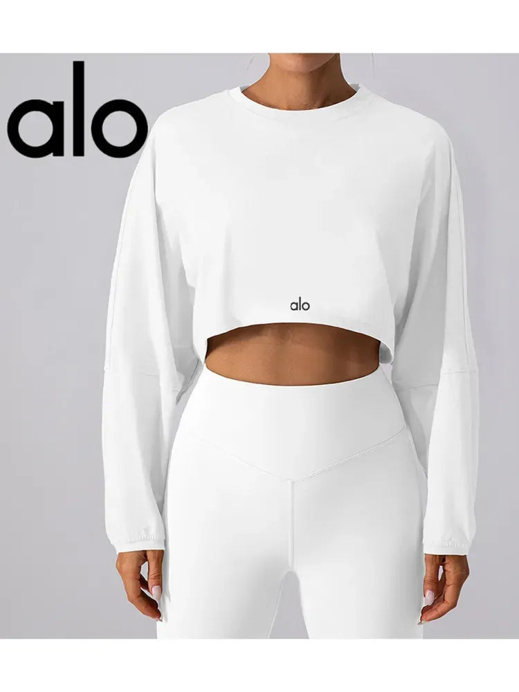 Alo Yoga Cropped Activewear Top