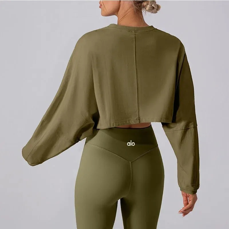 Alo Yoga Cropped Activewear Top