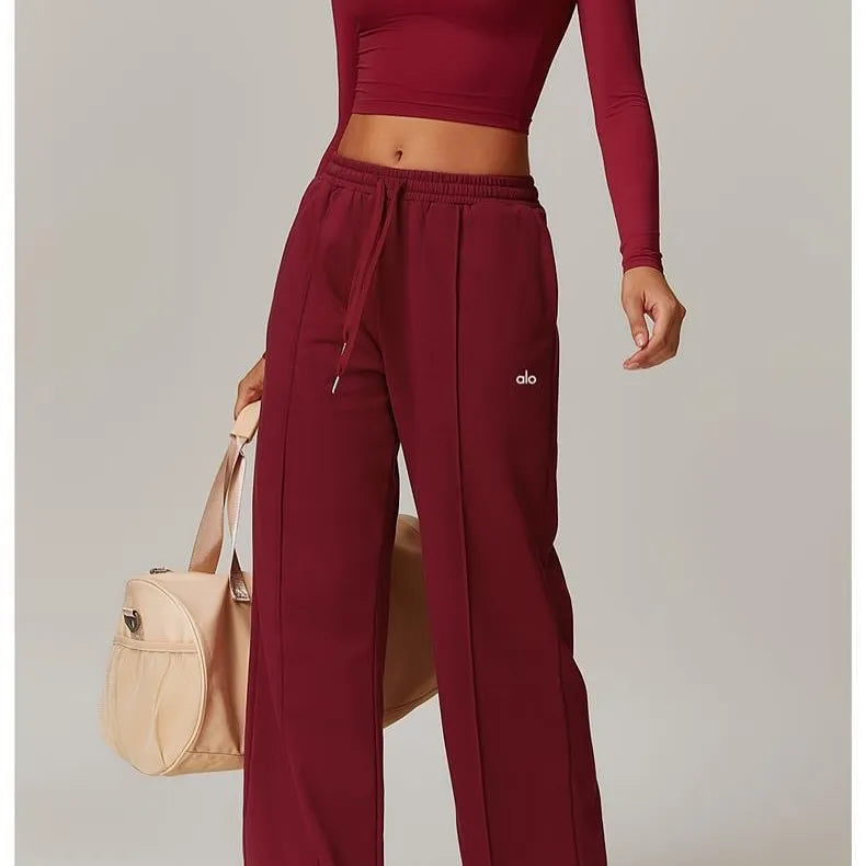 Alo Yoga Structured Wide Leg Activewear Set