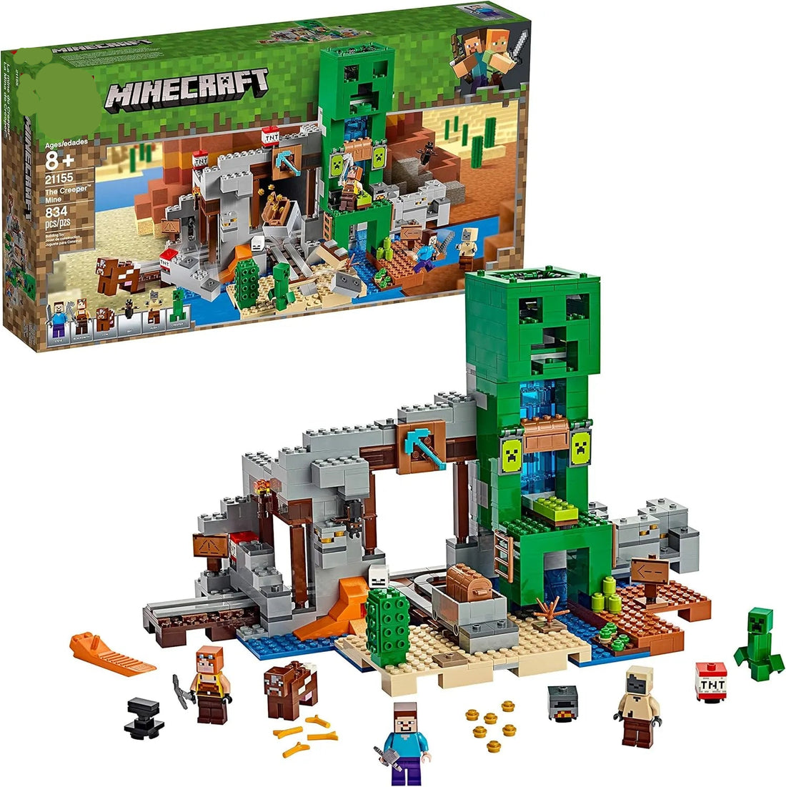 Minecraft The Creeper Mine Blocks (834 Pcs)