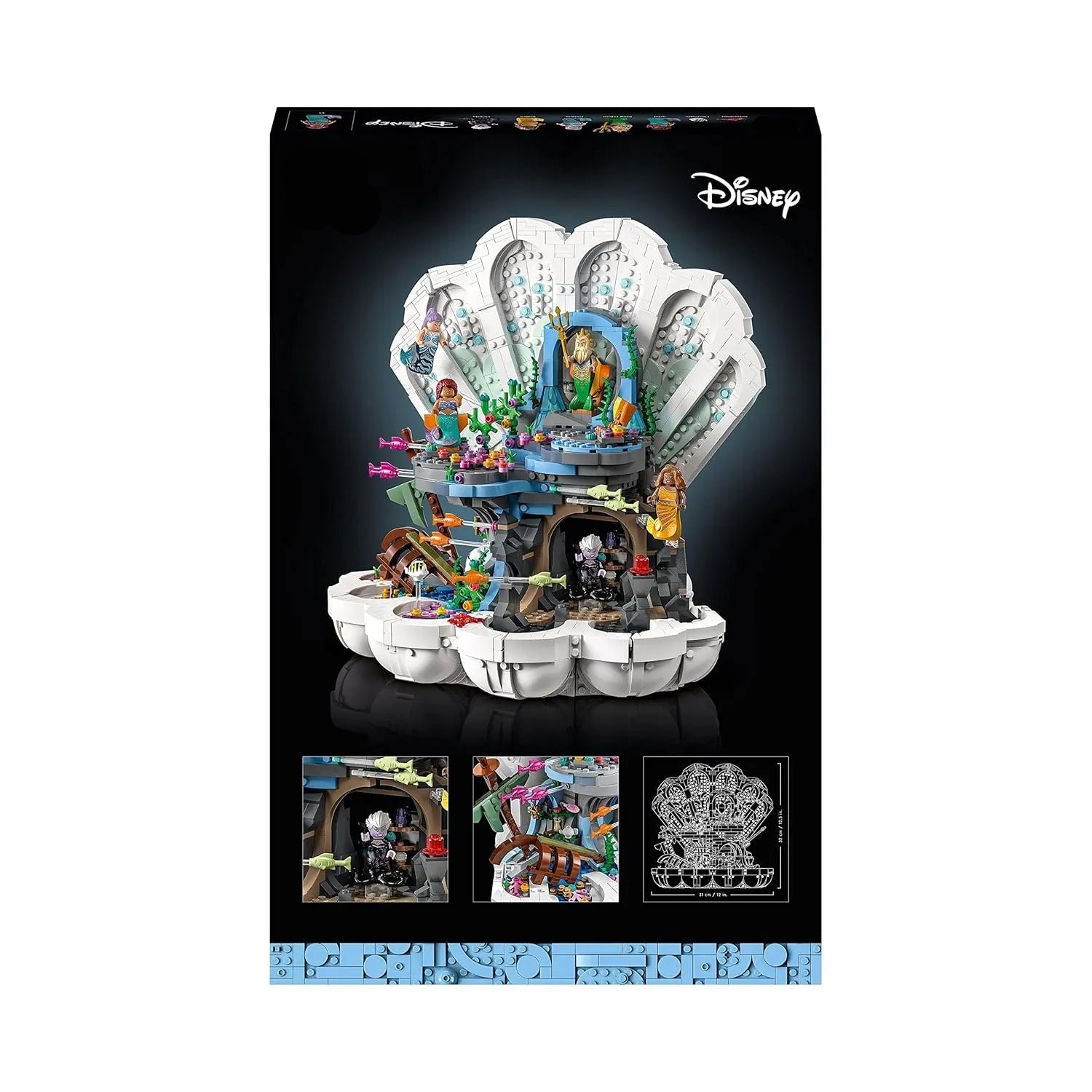 The Little Mermaid Clamshell Building Blocks (1808 Pcs)