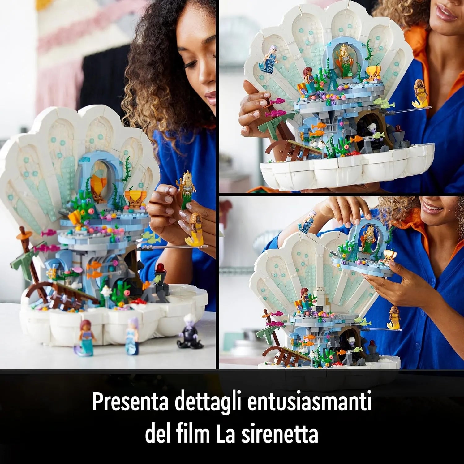 The Little Mermaid Clamshell Building Blocks (1808 Pcs)