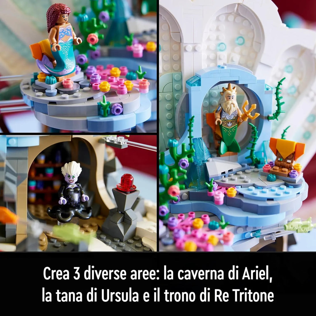 The Little Mermaid Clamshell Building Blocks (1808 Pcs)